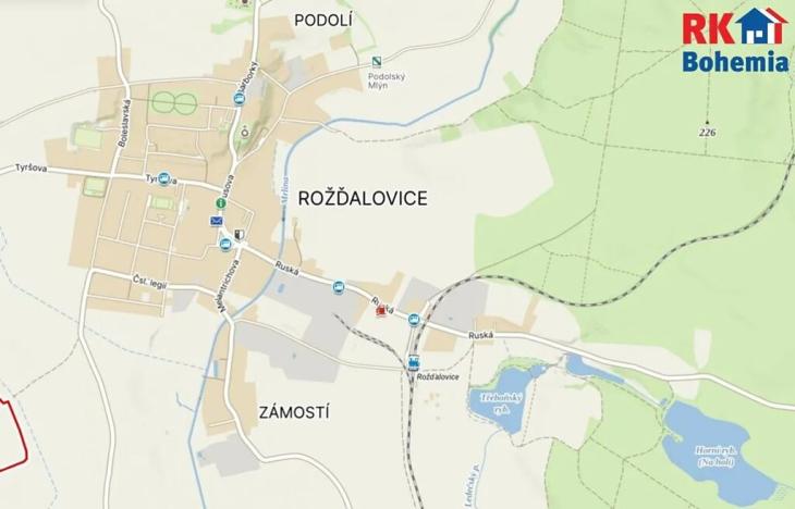 Prodej pozemku pro bydlení, Rožďalovice, Polní, 967 m2