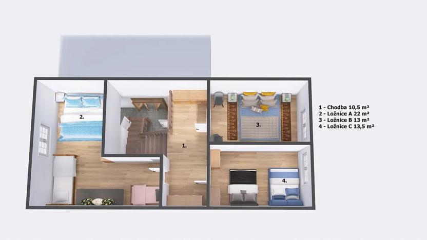 Prodej chalupy, Šárovcova Lhota, 128 m2