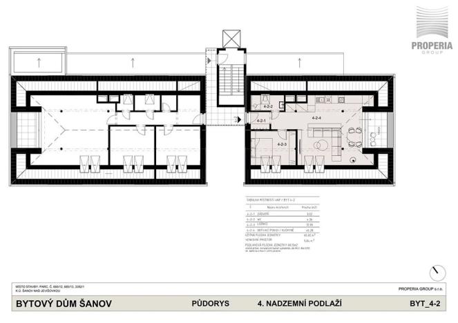 Prodej bytu 2+kk, Šanov, Břízová, 66 m2