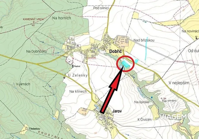 Prodej podílu lesa, Dobříč, 1683 m2