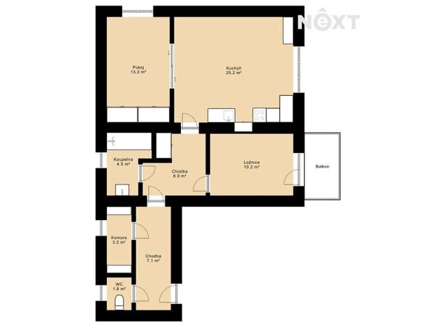 Prodej bytu 3+kk, Vimperk, Pivovarská, 72 m2