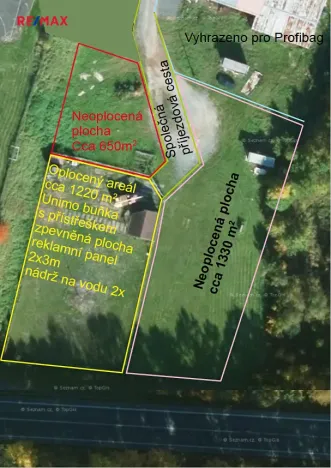 Pronájem komerčního pozemku, Přelouč, Jaselská, 1330 m2