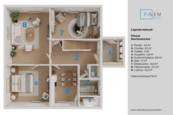 Prodej rodinného domu, Libčice nad Vltavou, Pod Hájem, 229 m2