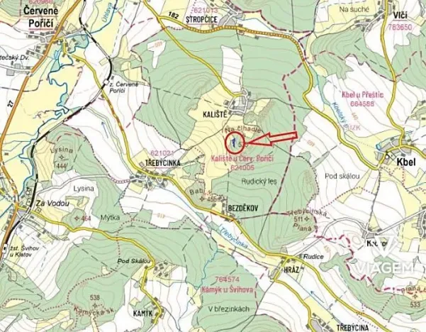 Prodej podílu lesa, Švihov, 220 m2