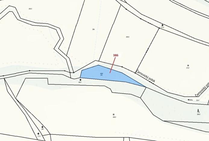 Dražba pozemku, Psárov, 953 m2