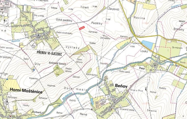 Prodej pole, Beňov, 4181 m2