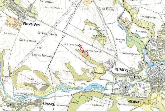 Prodej podílu lesa, Ivančice, 443 m2