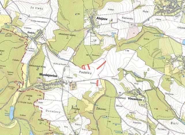 Prodej pole, Myslejovice, 16037 m2