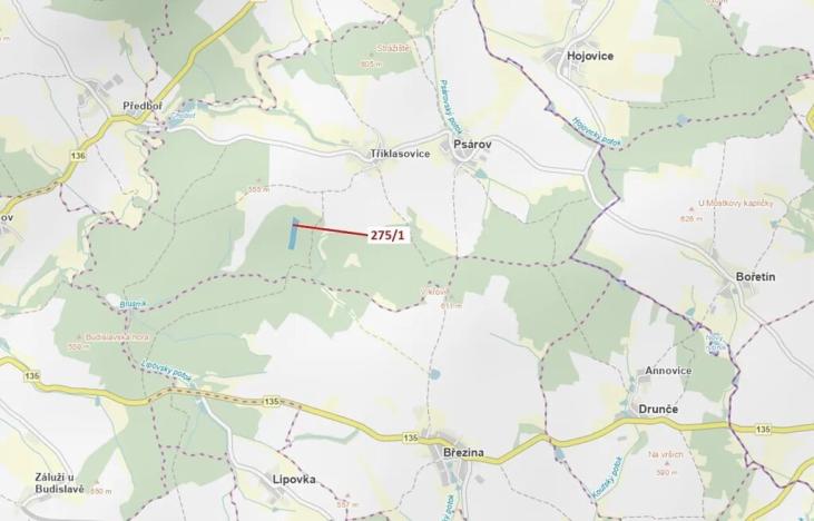 Dražba lesa, Psárov, 15717 m2