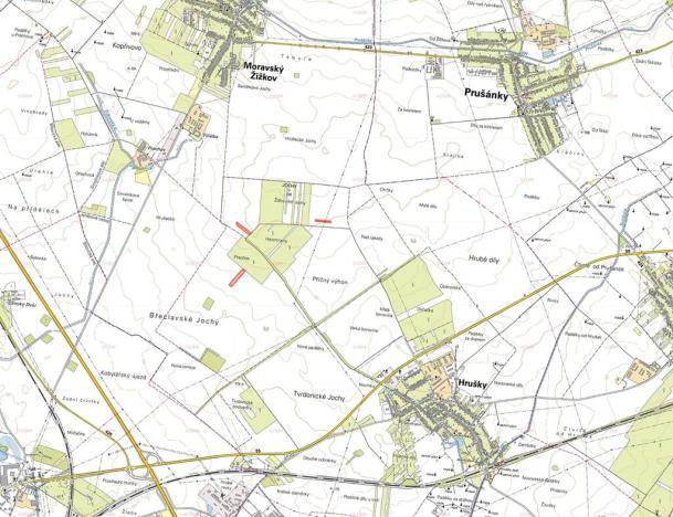 Prodej pole, Hrušky, 15254 m2