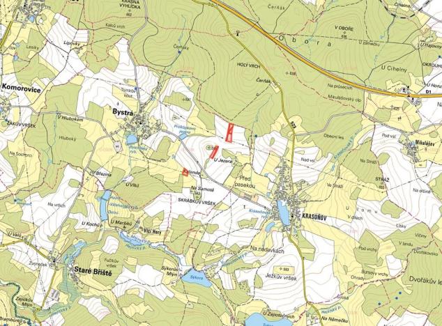 Prodej pole, Bystrá, 20616 m2