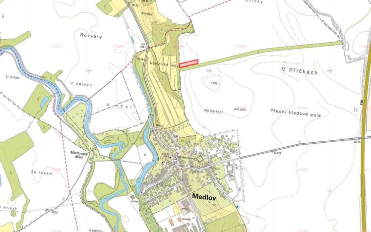 Prodej pole, Medlov, 4953 m2