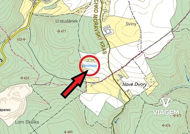 Prodej podílu pole, Březina, 727 m2