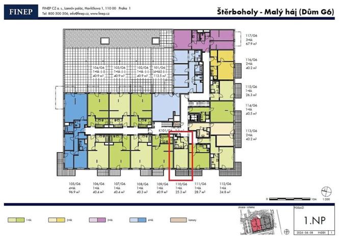 Prodej bytu 1+kk, Praha - Dolní Měcholupy, Honzíkova, 25 m2