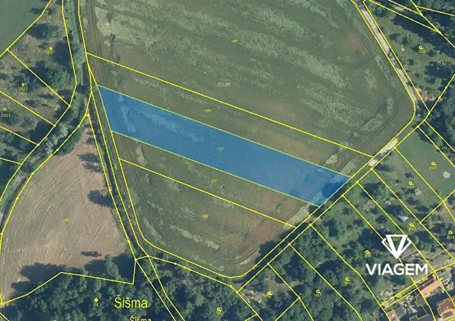 Prodej podílu pole, Šišma, 1211 m2