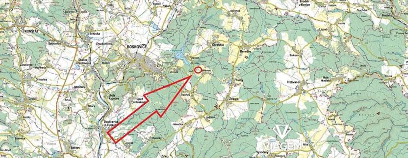 Prodej podílu pole, Velenov, 1994 m2