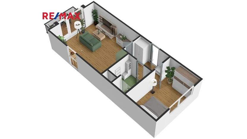 Pronájem bytu 2+kk, Plzeň, Vysoká, 51 m2