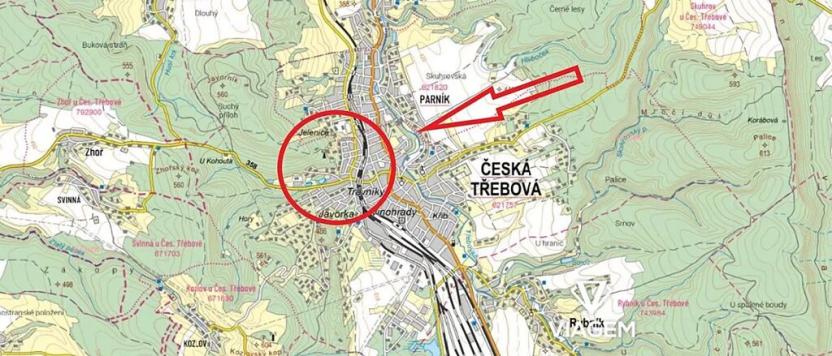 Prodej zahrady, Česká Třebová, 871 m2