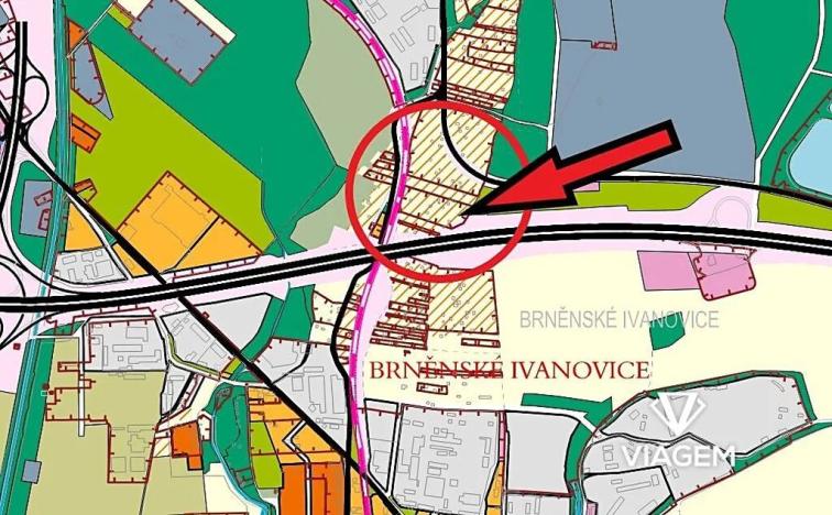 Prodej zahrady, Brno, 373 m2