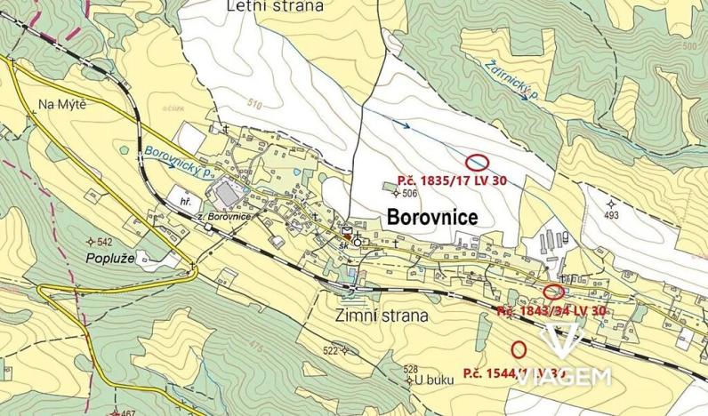 Prodej pole, Borovnice, 2939 m2