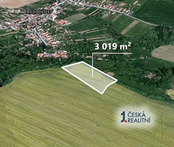 Prodej pole, Medlovice, 3019 m2