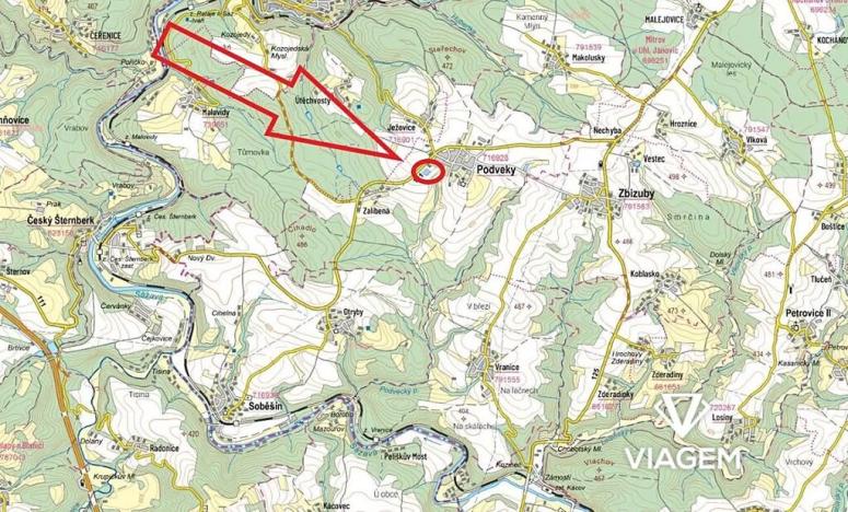 Prodej podílu pole, Podveky, 4343 m2