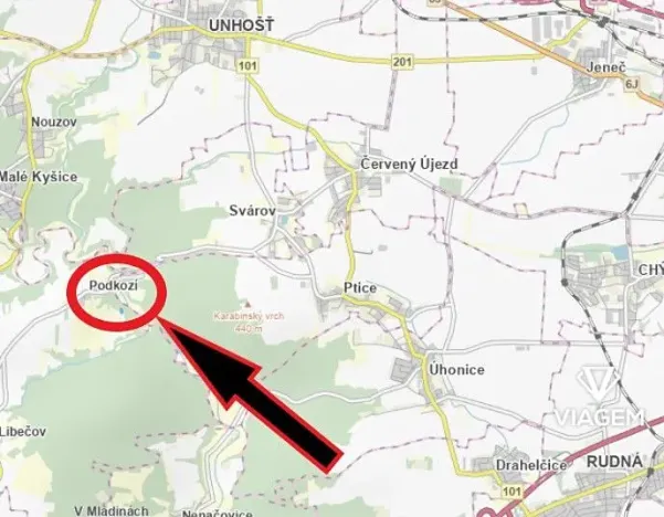 Prodej lesa, Chyňava, 2555 m2