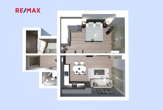 Pronájem bytu 2+kk, Praha - Michle, Nuselská, 49 m2