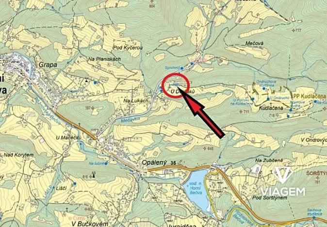 Prodej podílu zahrady, Horní Bečva, 618 m2