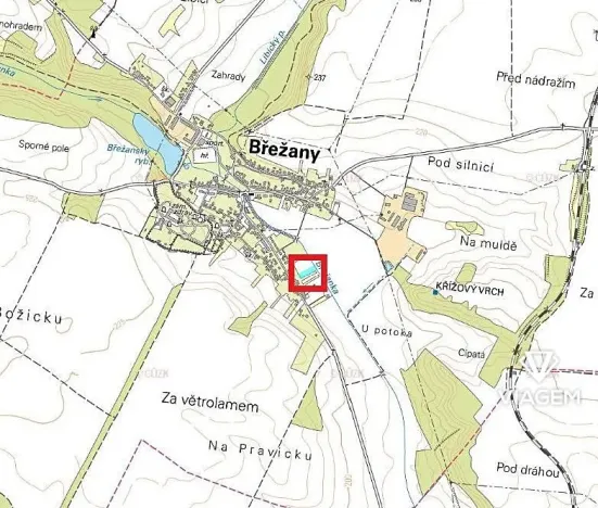 Prodej podílu zahrady, Břežany, 1310 m2