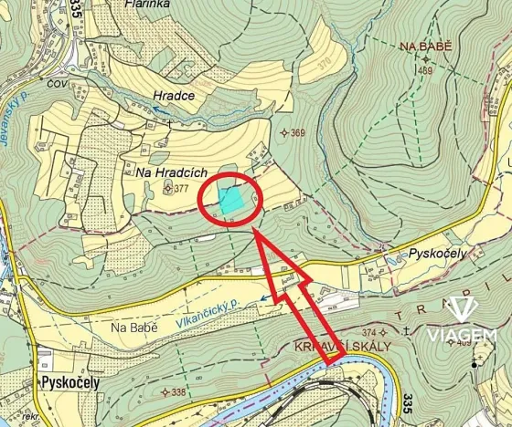 Prodej podílu pole, Vlkančice, 2245 m2