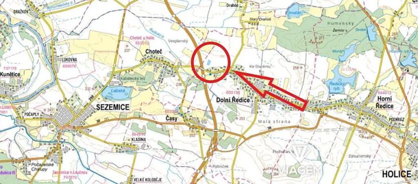 Prodej podílu pole, Dolní Ředice, 1992 m2