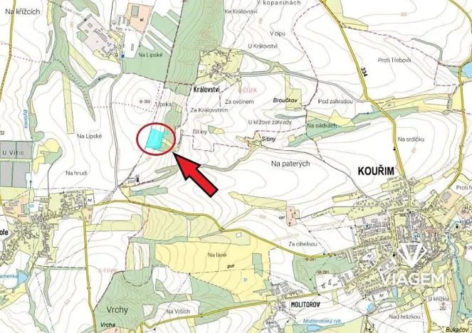 Prodej pole, Kouřim, 23681 m2