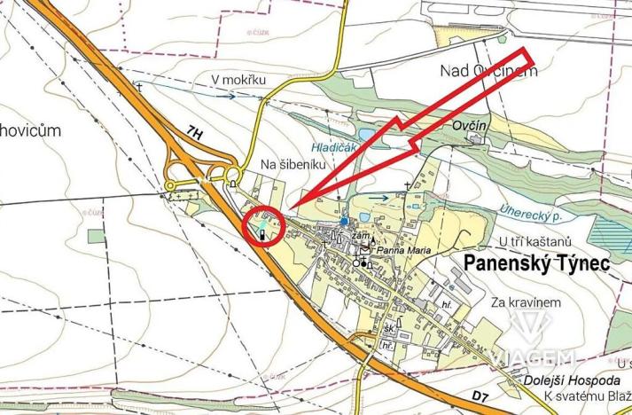 Prodej zahrady, Panenský Týnec, 770 m2