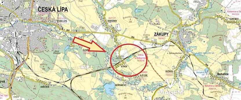 Prodej podílu lesa, Česká Lípa, 6558 m2