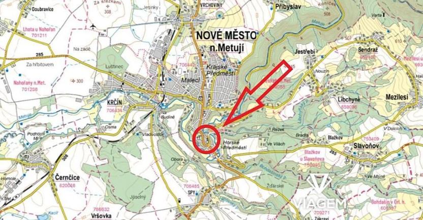 Prodej podílu zahrady, Nové Město nad Metují, 501 m2
