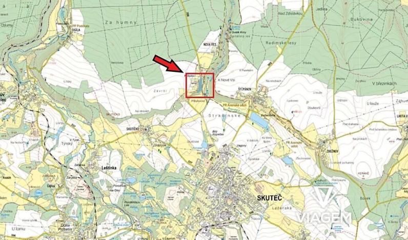 Prodej podílu lesa, Skuteč, 6517 m2