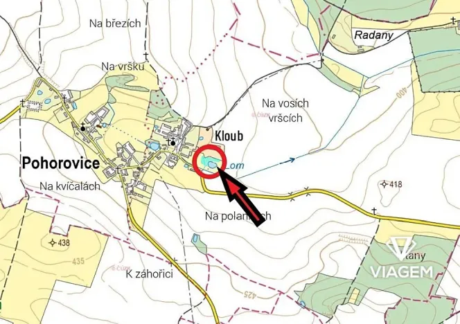 Prodej podílu pole, Pohorovice, 587 m2