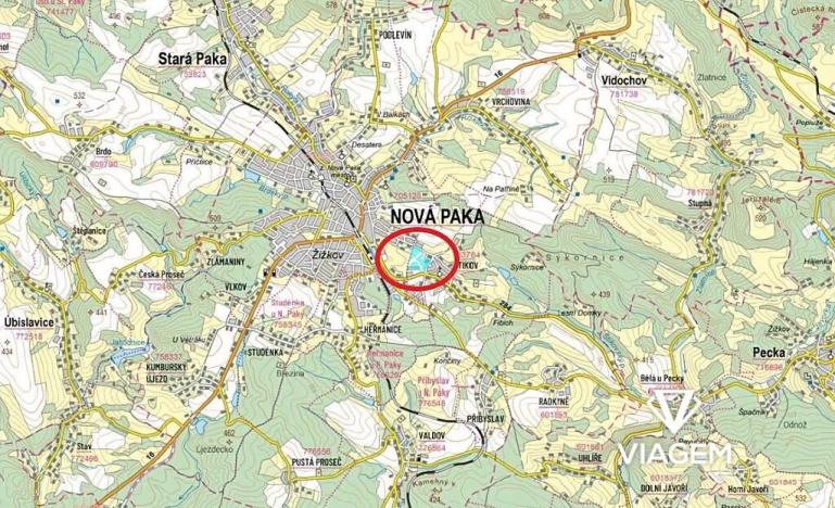 Prodej podílu komerčního pozemku, Nová Paka, 2321 m2