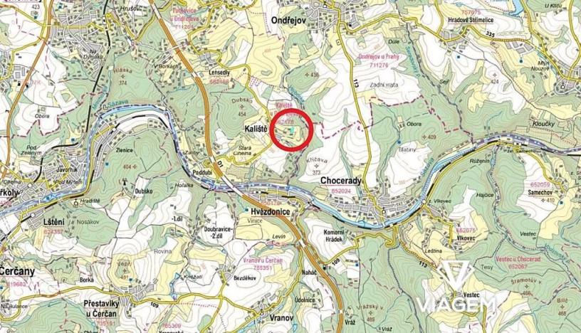 Prodej podílu pole, Kaliště, 1225 m2