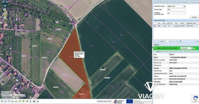 Prodej podílu pole, Kly, 3714 m2