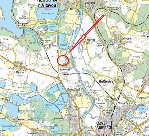 Prodej podílu pozemku pro bydlení, Hluboká nad Vltavou, 1958 m2