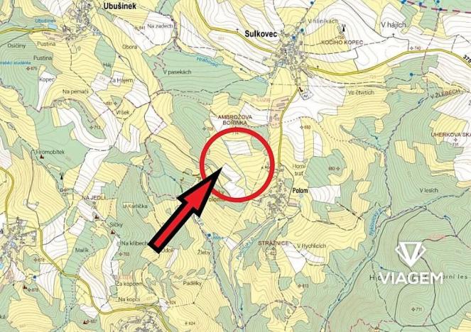 Prodej podílu pole, Sulkovec, 789 m2