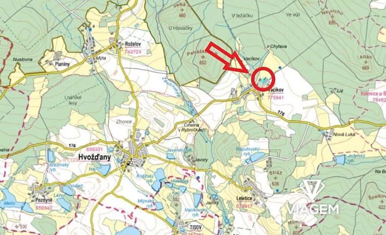 Prodej podílu pozemku pro bydlení, Hvožďany, 460 m2