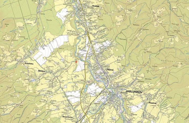 Prodej louky, Návsí, 4124 m2