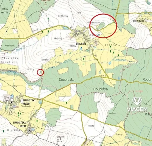 Prodej pole, Spálené Poříčí, 373 m2