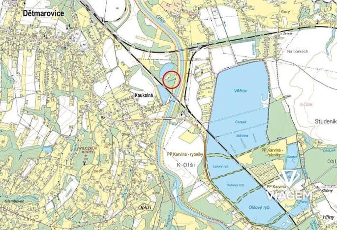 Prodej zahrady, Dětmarovice, 1224 m2