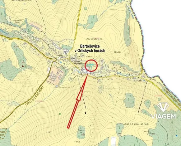 Prodej zahrady, Bartošovice v Orlických horách, 184 m2