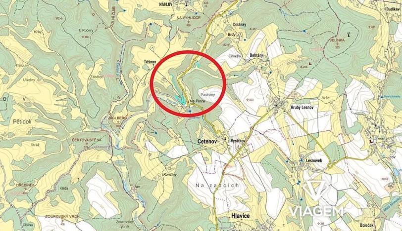 Prodej podílu lesa, Cetenov, 3455 m2