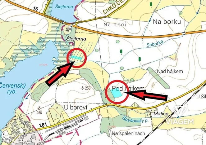 Prodej podílu pole, Osek, 480 m2